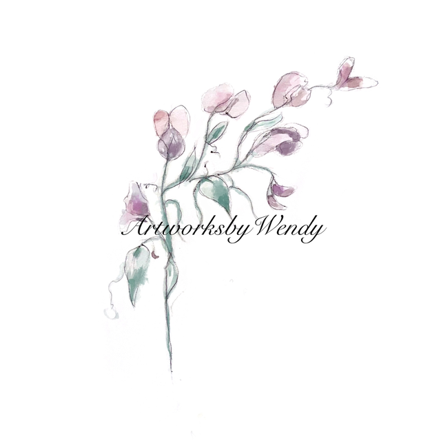 Sweetpea Watercolour