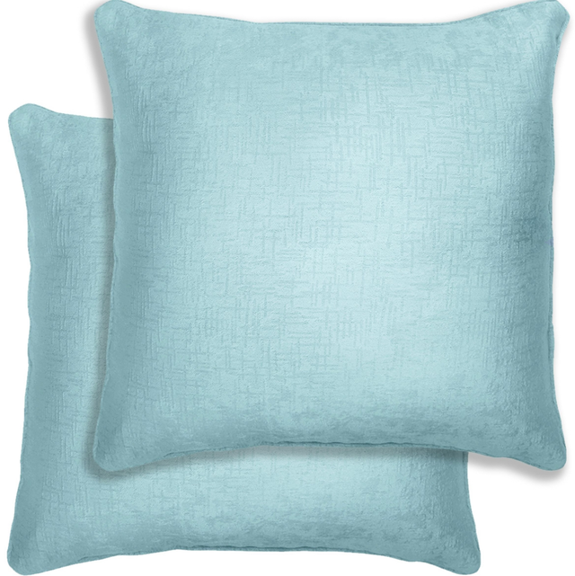 Enhanced Living Pair of Vogue Sky Blue Cushion Covers - Cases Only