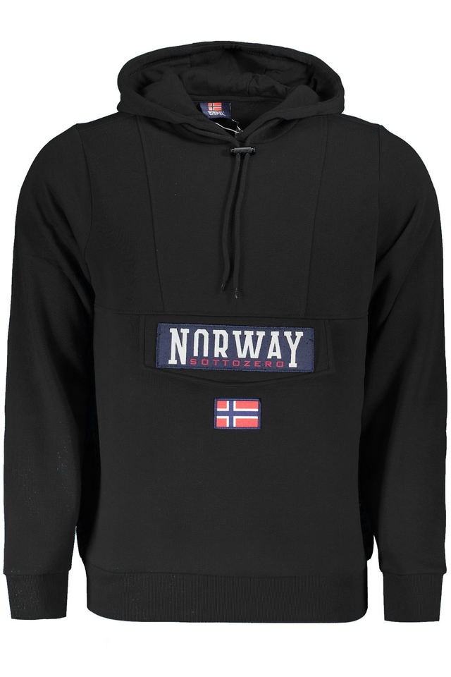 NORWAY 1963 FELPA SENZA ZIP UOMO NERO