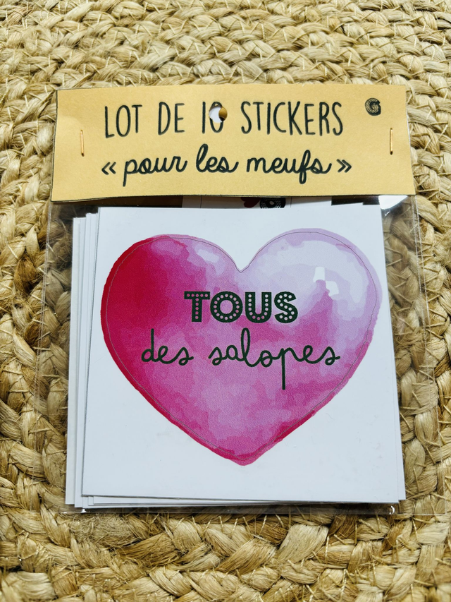 Lot de 10 stickers &quot;pour les meufs&quot; G