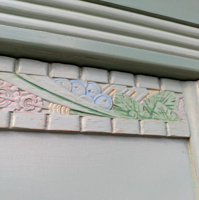 Armoire art déco verte