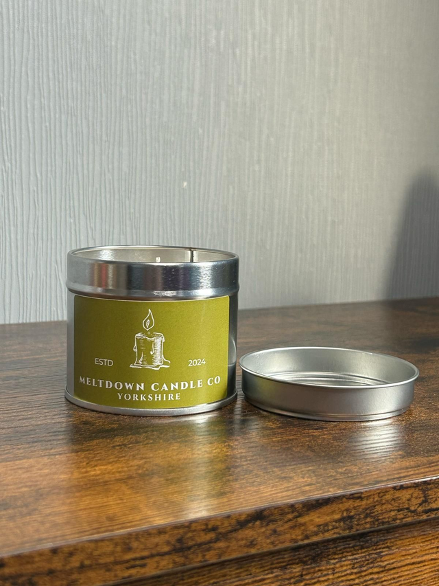 Tins Silver Soy Wax Candle 