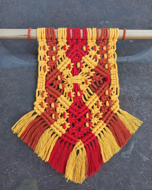Décoration Macramé (style blason)
