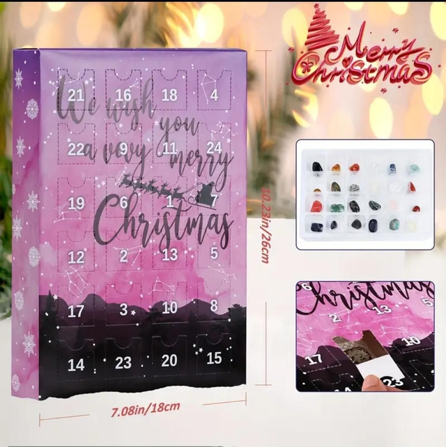 Calendrier de l'avent - 24 pierres roulées 