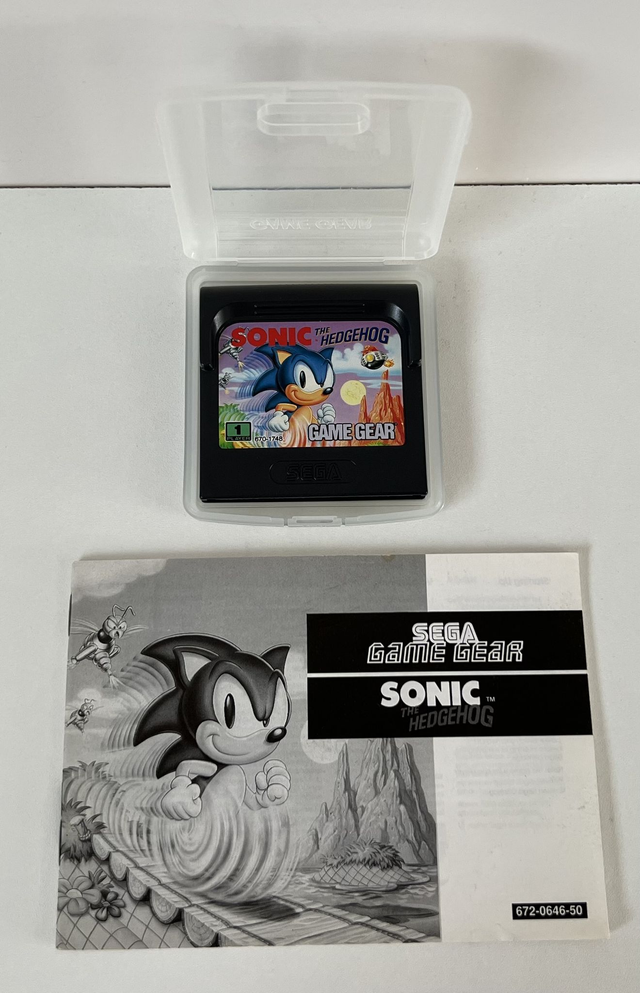 Sega Game Gear Game : Sonic The Hedgehog * incl. Manual *