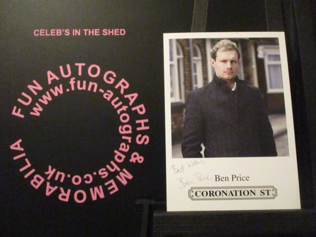 Ben Price (Nick Tilsey) Original Coronation Street Pre-Print Cast Card