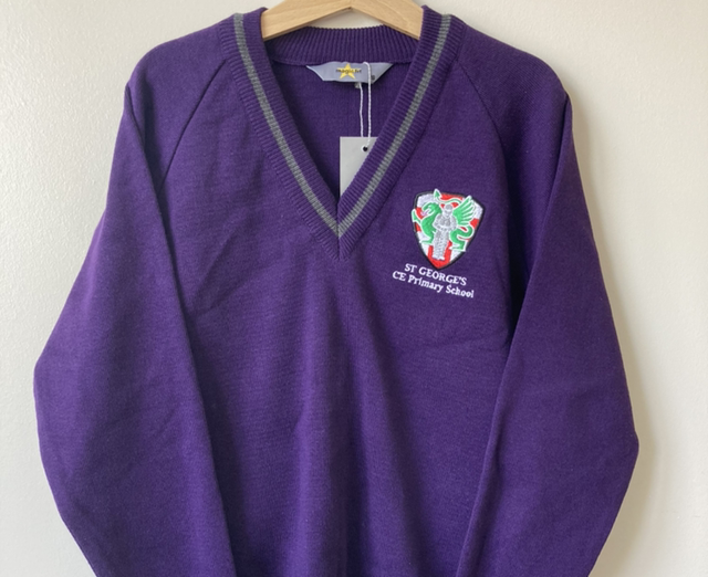 Knitted Jumper with school logo