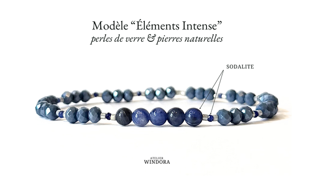 Bracelet | Sodalite - Collection 2 | Lot de 3