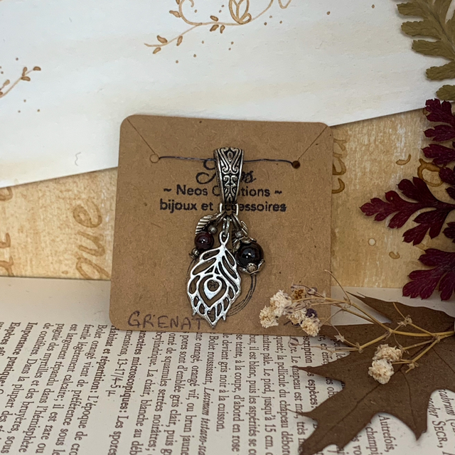 Braderie des Fées - Pendentif Manon Grenat
