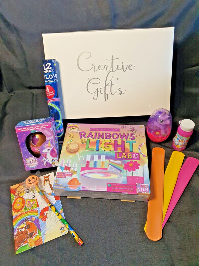 Beautiful Creative Gift's Child's Gift Box of Goodie Xmas, any Occasion.