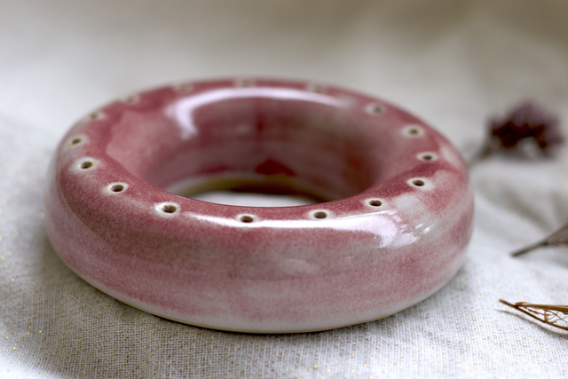 Couronne à fleurir en céramique artisanale faite main | Lotty Création