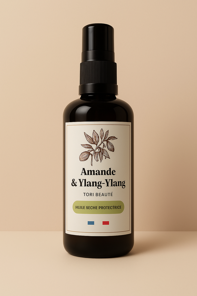 Huile sèche protectrice - Amande douce & Ylang-Ylang