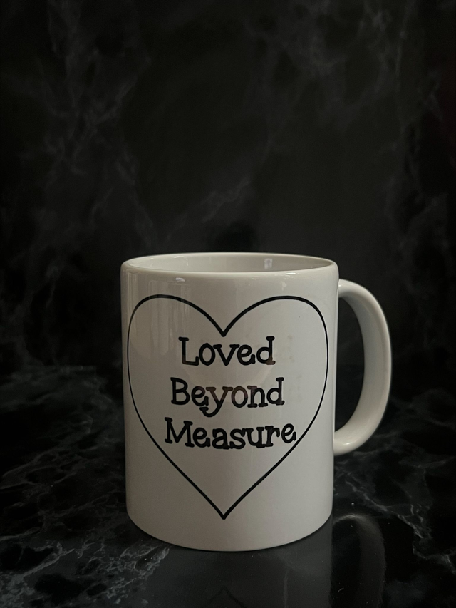 Seconds - Romans 8:38-39 Mug Black Pen 