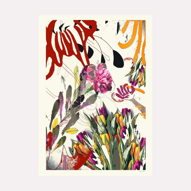 Affiche imprimée, numérotée sur 50 et signée sur papier 280g , format A2 (42/ 59,4 cm)