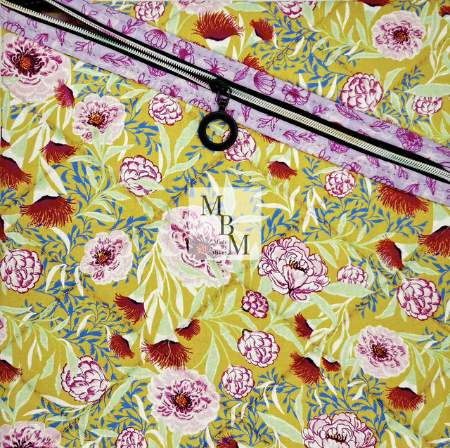Bright Botanical Hemingway Pouch - Flower Market Fabric