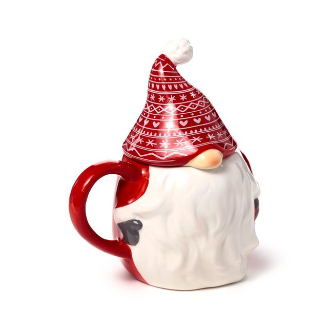 Mug avec Couvercle - Lutin de Noël Scandi