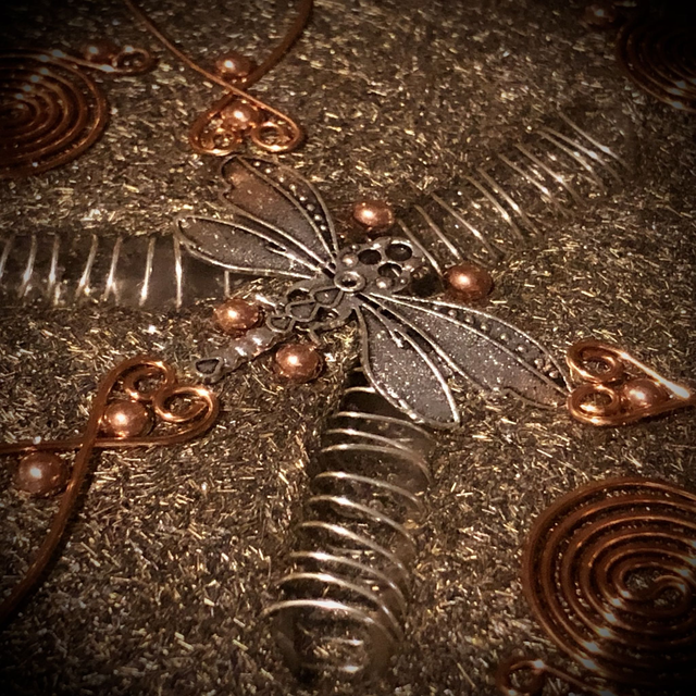 Odonata Hexagonal Orgonite (large)