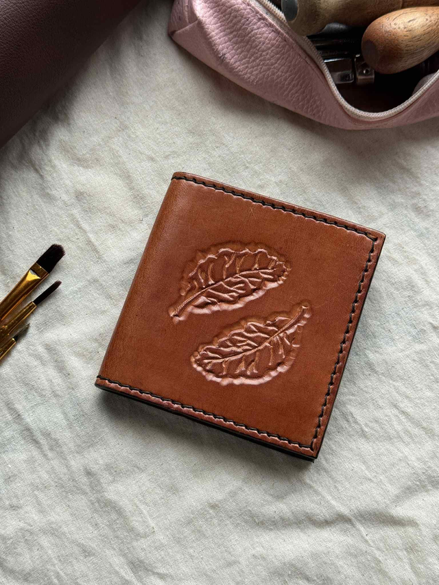 Porte-cartes - Feuilles de chêne