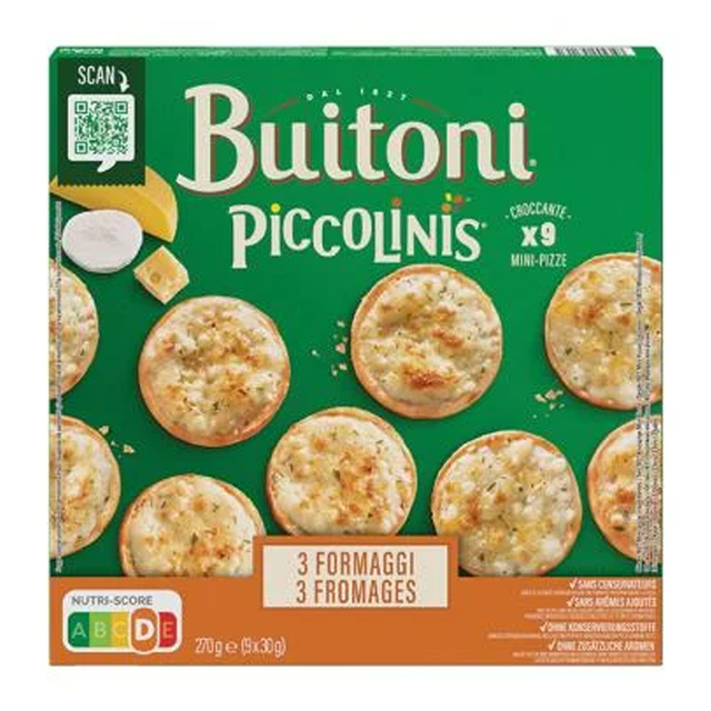 Buitoni Piccolinis 3 Formaggi mini 9x 30g