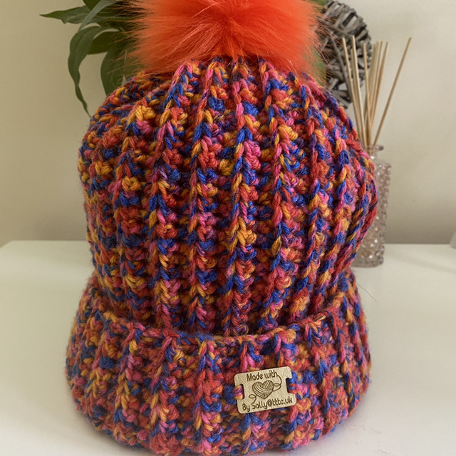 Handmade Crochet Beanie - Rainbow Range