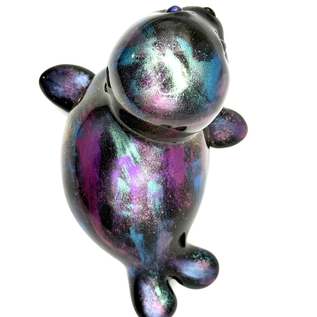 Otarie "Galaxie" en Résine Époxy – Pièce Unique