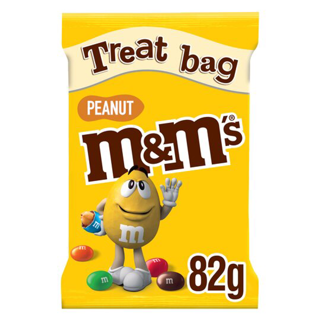 M&amp;M's Crunchy Peanut &amp; Milk Chocolate Bites Treat Bag 82g