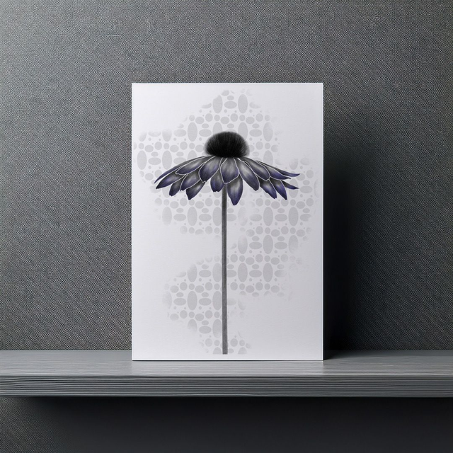 PURPLE FLOWER - A5 Art Print