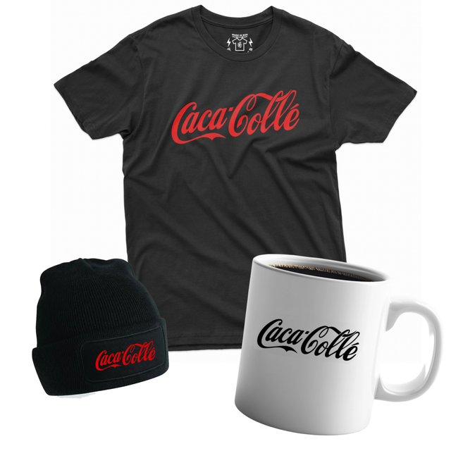 "CACA COLLÉ" Tshirt, Sweat, Bonnet, Totebag, Mug
