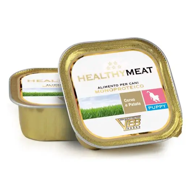 Healthymeat Cervo e Patate Puppy (su elniena ir bulvėmis) monoproteininis paštetas šuniukams 150g