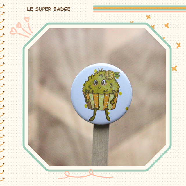 Badge cupcake 