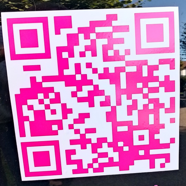 Customised QR Code Car Sticker - Customised QR Code Van Sticker