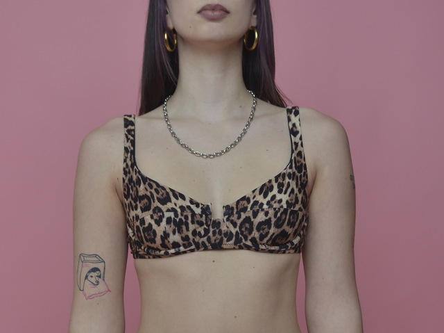 Balconcino con ferretto leopardato