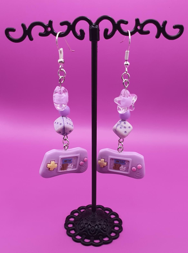Earrings Switch Purple Mono