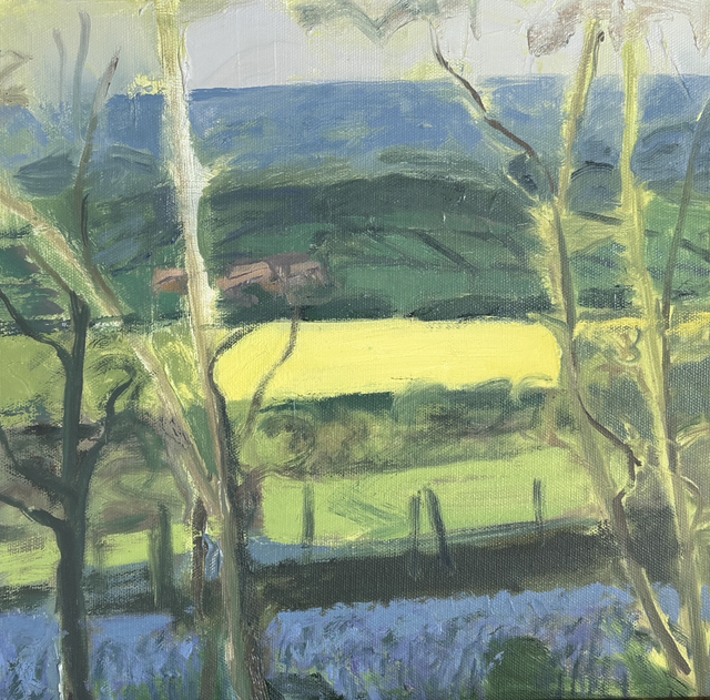 JuB55 Ramblings 3 by Julienne Braham, 30.5x30.5cm Oil