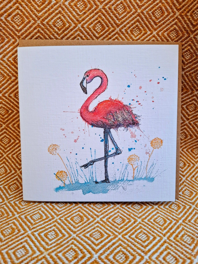 Flamingo Greeting Card