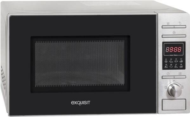 Exquisit Großgeräte Solo-Mikrowelle MW 820 DI Silber