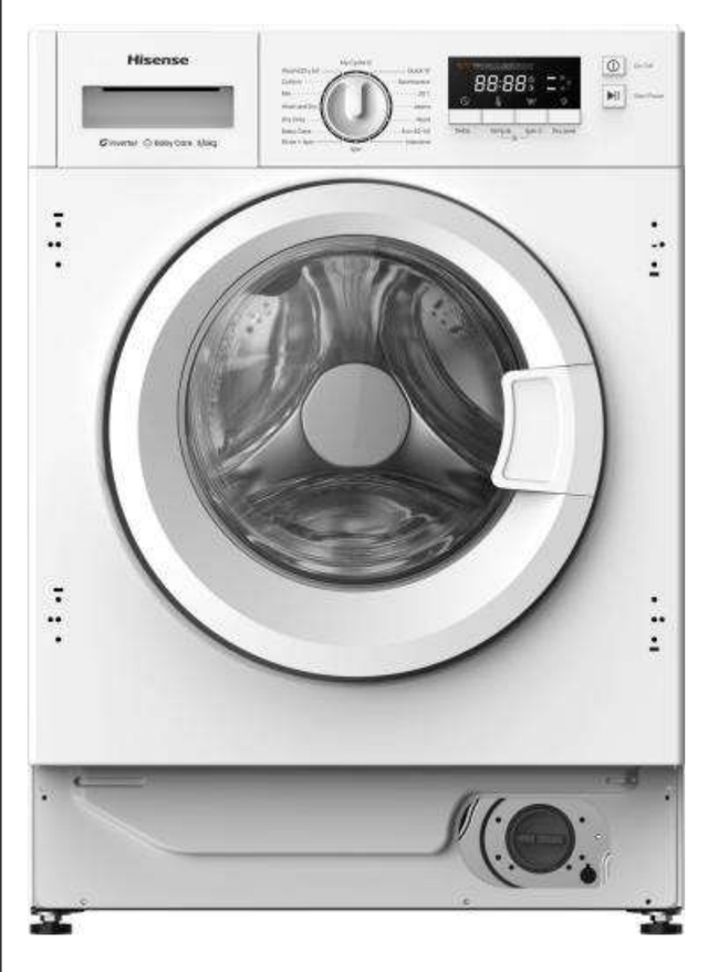 Hisense WD3M841BWI Integrated Washer Dryer