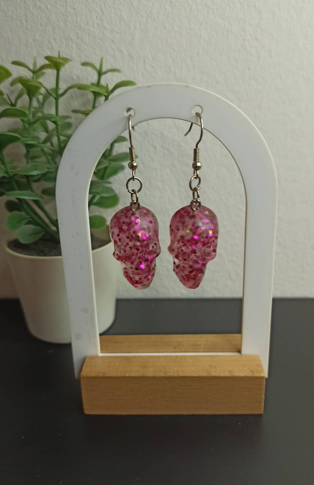 Boucle d&#039;oreille tête de mort (418)