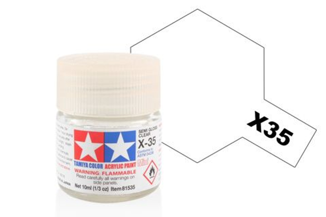 Acrylic Mini X-35 Semi Gloss Clear