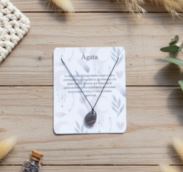 Colgante de rodado de Ágata