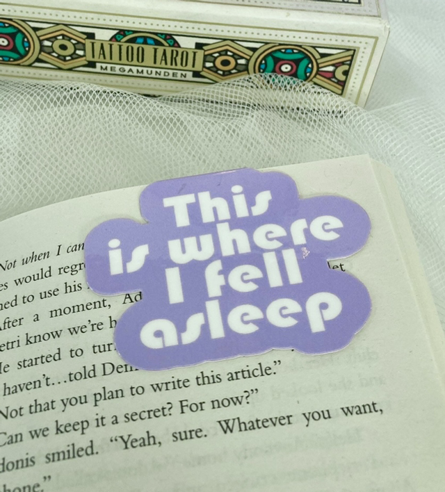 This is where I Fell Asleep Magnetic Bookmark