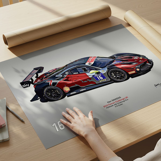 C230900 Ferrari 488 Challenge Evo FCUK23 SIKKENS #16