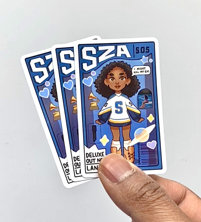 SZA SOS Doll Sticker