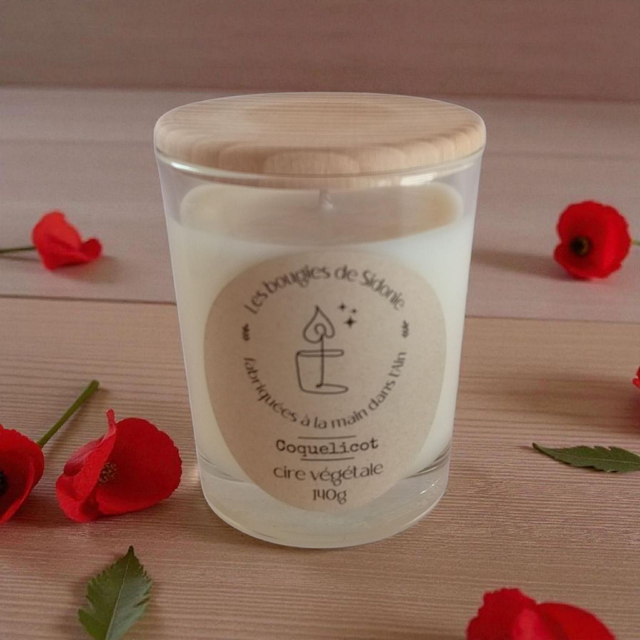 Bougie Coquelicot