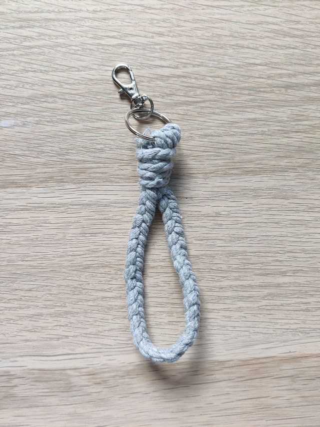 Porte-clés - Zéro déchet - Gris