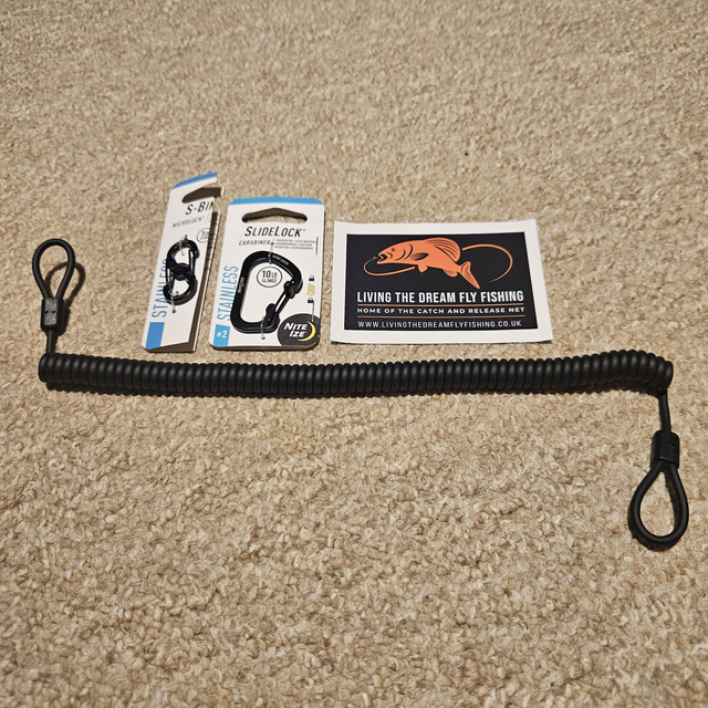 Kevlar® Net Tether - BLACK includes clips