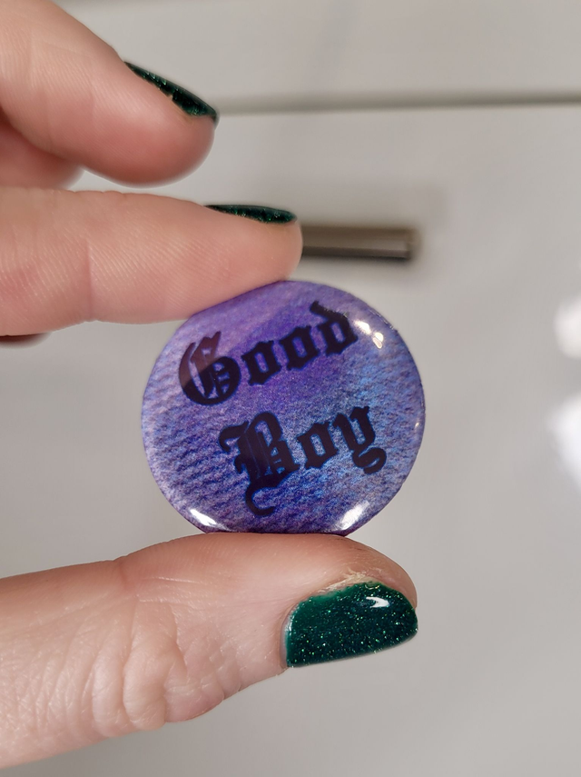 Good Boy Pin Badge – 32mm Round Pin Button