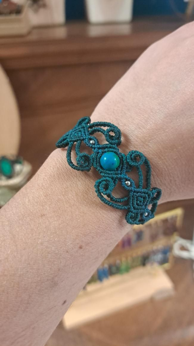 Bracelet micro-macramé Tourbillon