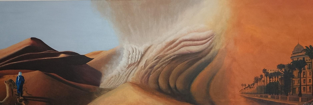 "Tempête de sable" 40X120cm   