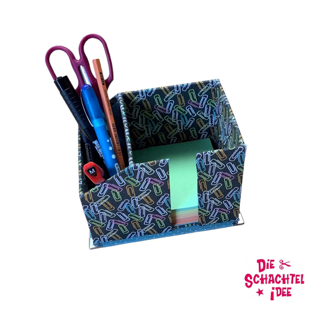 Zettelkasten mit Köcher „Büro, Büro“